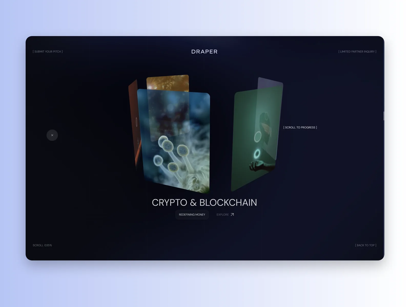 Draper Associates portfolio and investment thesis pages