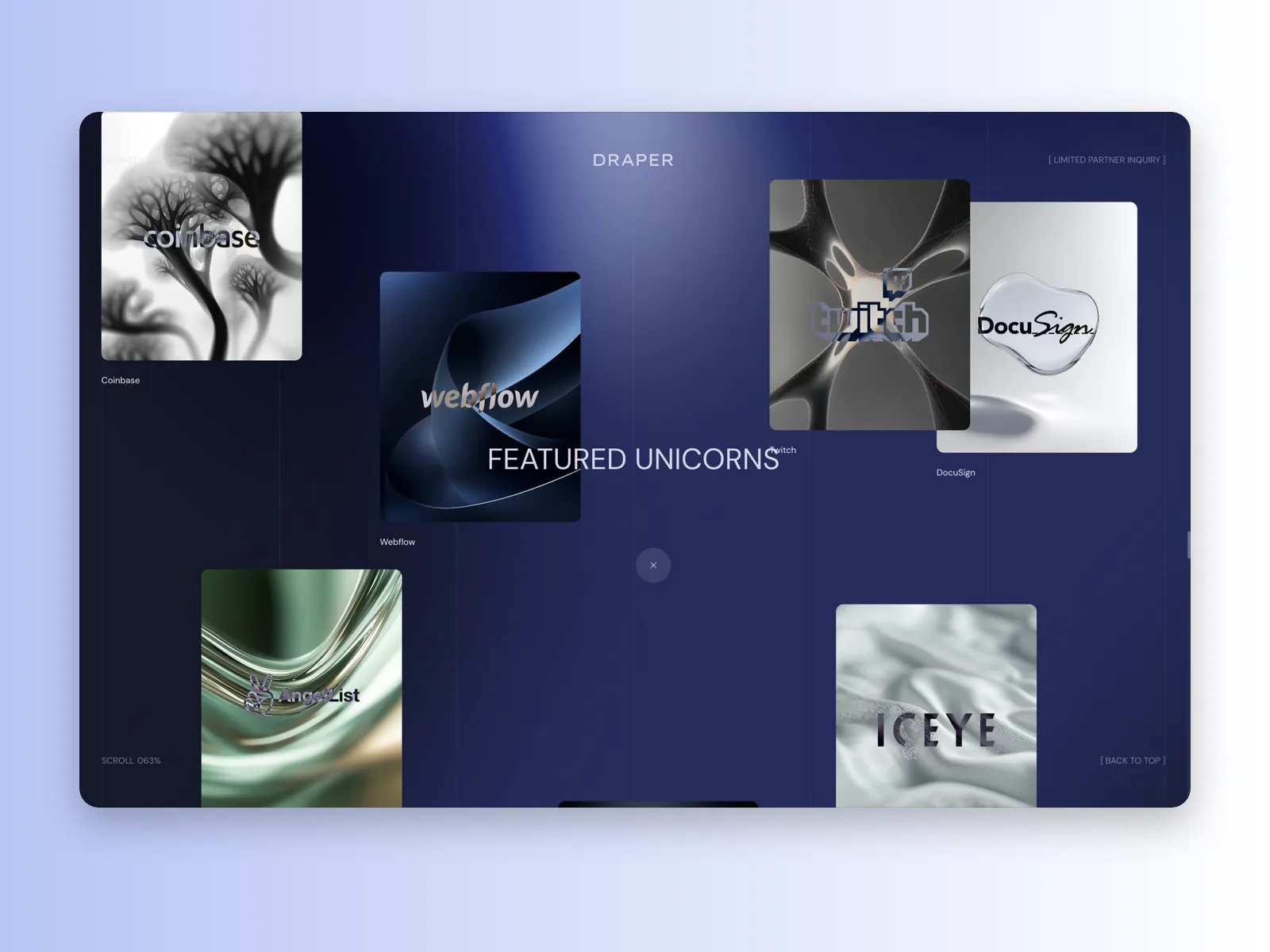 Draper Associates portfolio and investment thesis pages