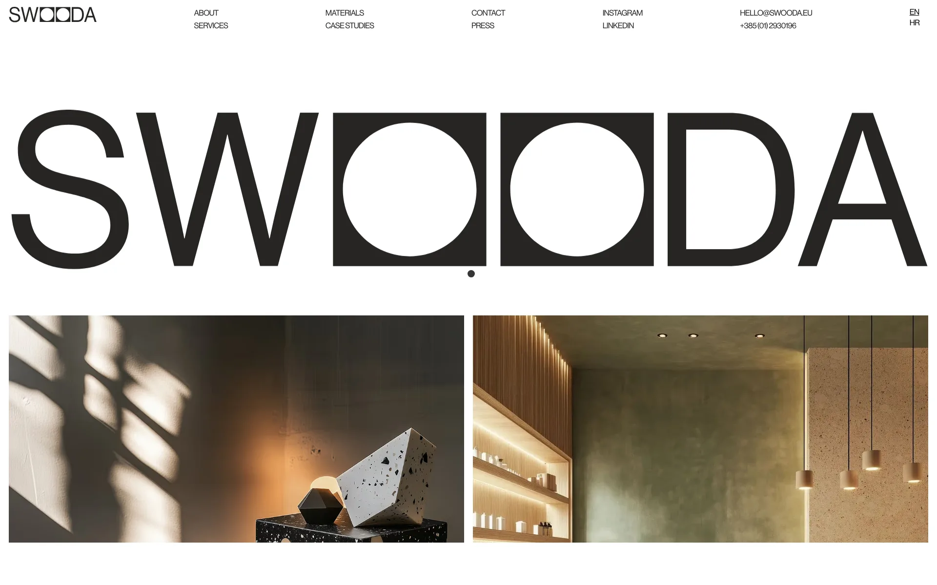 Swooda homepage wordmark