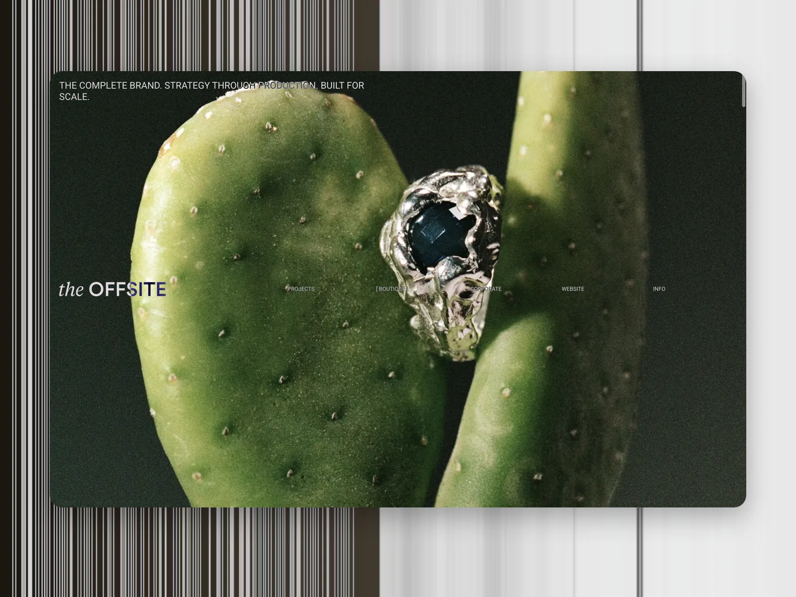 The Offsite Agency project pages across boutique and corporate work