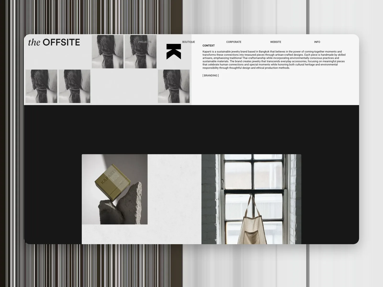The Offsite Agency project pages across boutique and corporate work