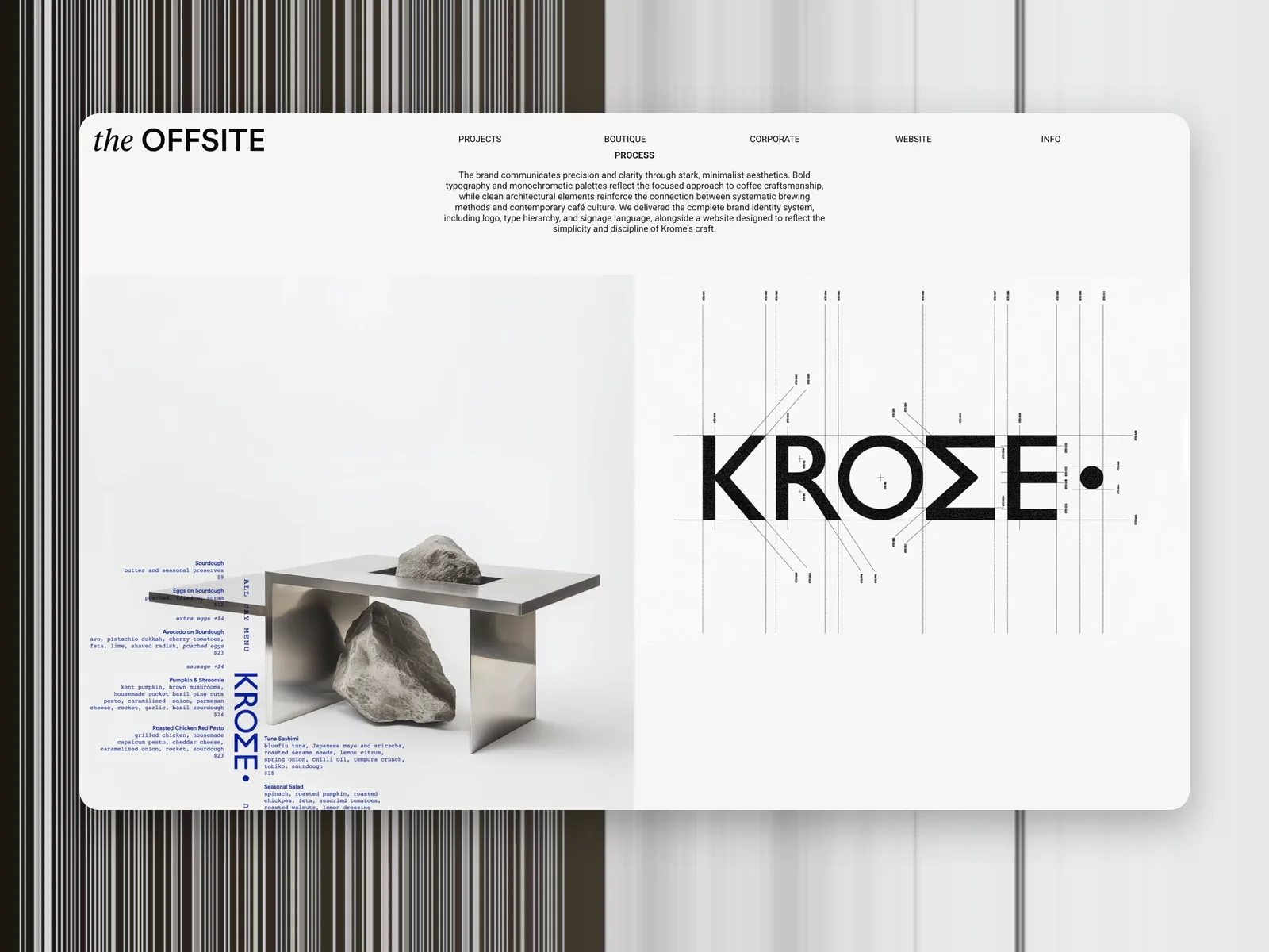 The Offsite Agency project pages across boutique and corporate work