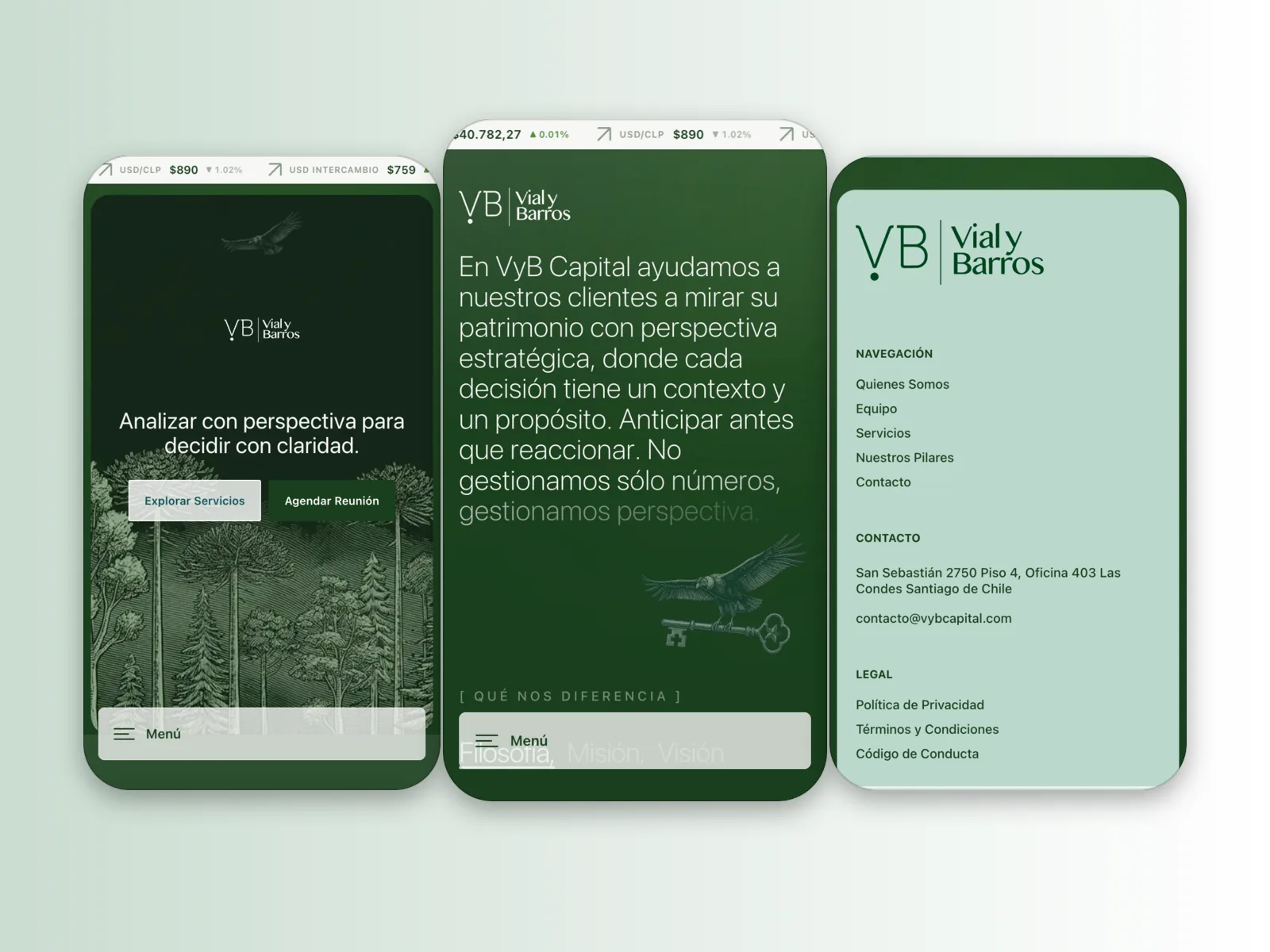 VyB Capital footer with the wordmark and legal links